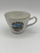 Vtg Oklahoma Sooner State Souvenir Cup State Capitol Oklahoma City Mini Cup picture