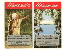 Vintage 1948 Wisconsin Official Road Map – State Hwy. Department picture