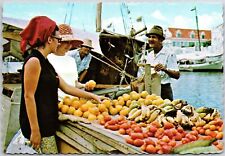 Willemstad - Curacao Floating Fruit Market Curaçao Postcard picture