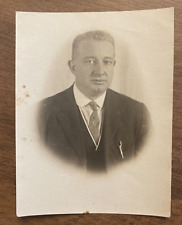 1920s Well Dressed Man Fashion Suit Tie Clip Pen Original Snapshot Photo P8p3 picture