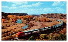 Postcard El Capitan New Mexico NM Santa Fe Railway Train Chrome A1 picture