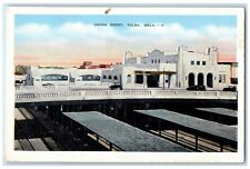 c1950's View Of Union Depot Station Cars Tulsa Oklahoma OK Vintage Postcard picture