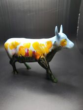 Cow Parade With Flowers Figurine 6 by 3 1/2