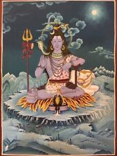Original HAND-PAINTED  Hindu God Shiva TIBETAN THANGKA PAINTING picture