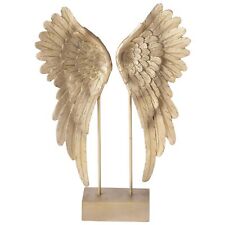 WHW Whole House Worlds Angel Wings Figurine, Antique Golden Gilt, 16.25 Inche... picture