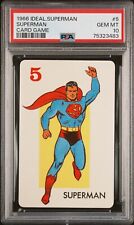 EXTREMELY RARE VINTAGE 1966 IDEAL SUPERMAN CARD GAME ROOKIE PSA 10 GEM — POP 1 picture