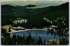 Vtg Idaho Springs Colorado CO St Mary's Glacier Lodge Silver Lake Postcard picture