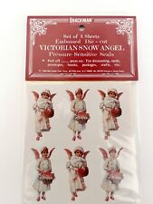 Christmas Victorian Angels Embossed Seals/Stickers  NOS- Package of 36 picture