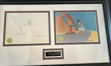 WARNER BROS ROAD RUNNER  PRODUCTION DRAWING + 1/1 CEL SIGNED CHUCK JONES picture