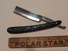 GNT1 -10. Charles Ginand & Son Straight Razor, Molded Scales,  11/16 picture