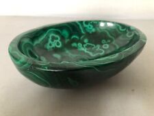 Solid Malachite Oval Hand Carved Dish picture