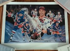 Mark Messier Signed Autographed Poster New York Rangers NYR Angelo Marino 1995 picture