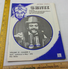 Jean Merlin magic tricks Genii International Conjurors magazine Magicians 1975 picture