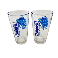 Terrapin Set of 2 Beer Glasses Athens GA Turtle Pint picture