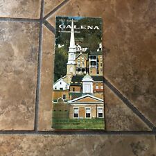 Historic Galena Northern Illinois Brochure Map Vintage Travel Pamphlet Souvenir picture
