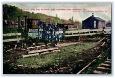 c1910's Peg Leg Railroad Quit Business 1880 Bradford Pennsylvania PA Postcard picture