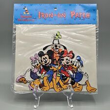 Disneyland Walt Disney World Mickey and Gang Fab 6 Iron On Patch Large picture
