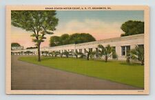 Grand Center Motor Court Motel US 17 Brunswick Georgia VTG GA Postcard picture