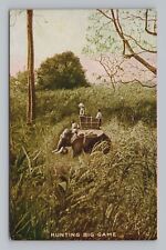 Postcard Theodore Teddy Roosevelt Tour Hunting Big Game Uganda Africa Elephant picture