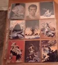 FRAZETTA SERIES 1 COMPLETE 90 FANTASY ART TRADING CARD SET 1991 COMIC IMAGES in picture