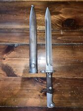 WWI CE WG Chilean Serial # A 488 Bayonet Knife & Scabbard #A 158 picture