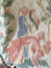2  Pieces Vintage French Chinoiserie Charles Burger Interior Fabric ~ Cutter? picture