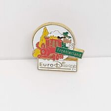 Vintage Retro Euro Disney Paris Frontierland Enamel Lapel Pin Badge Esso picture