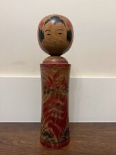 Antique Hand painted Japanese Kokeshi Wooden Doll 10.75
