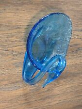 Vintage 1960s Viking Glass Blue Swan Candy Dish picture