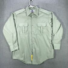 DSCP Shirt Men's Size 17 X 34/35 Military Green Garrison Long Sleeve AG-415 picture
