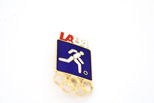 Soccer LA 84 Olympic Summer Games Lapel Pin Los Angeles 1984 5 Rings Vintage VTG picture