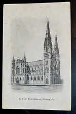 Vintage Postcard 1901-1907 St. Paul's Roman Catholic Church, Pittsburg, PA picture