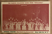 Promotional Postcard from the 1940 Broadway Play Rosalinda at 44th St Theater picture