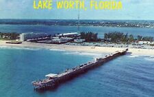 Lake Worth Florida Lakeworth Florida Vintage Chrome Post Card picture