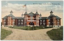 Vintage Postcard Marinette County insane Asylum Wisconsin AA43 picture