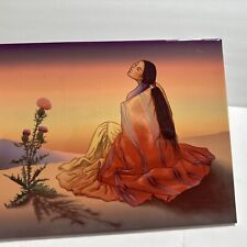 Native American woman NAVAJO Art  TILE signed R.C GORMAN Vintage As Is picture