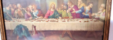 1940s Jesus The Last Supper By Zabateri Religious Gold Frame Wedding Gift picture