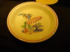 Homer Laughlin Fiesta Sun Porch design pie plate-hard to find picture