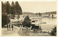 Postcard RPPC 1920s California Lake Arrowhead The Boathouse waterfront CA24-3928 picture