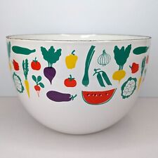 Vintage Kaj Franck FINEL ARABIA Enamelware Vegetable Fruit Enamel Bowl | FINLAND picture