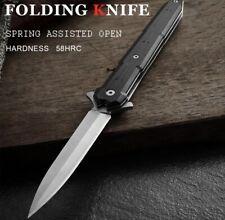 Open Spring Assisted Tactical Knife High Hardness Blade EDC Folding Pocket Knife picture
