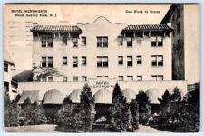 1950 HOTEL WENTWORTH NORTH ASBURY PARK NEW JERSEY*NJ*FIREPROOF*POSTCARD picture