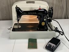 1947 SINGER 66 Sewing Machine With Case & Manual picture