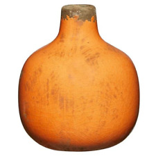 Handmade Ceramic Light Orange Rustic Farmhouse Bud Vase picture