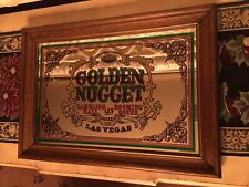 VTG Rare Golden Nugget Casino Gambling Hall Rooming House 1977 Las Vegas Mirror picture
