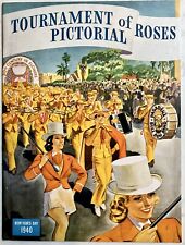 TOURNAMENT OF ROSES Pic Booklet~1940~DISNEY~PINOCCHIO~BERGEN McCARTHY~w/orig env picture