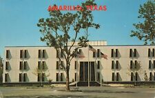 Postcard Texas Amarillo Municipal Building USA Flags Panhandle Potter County picture
