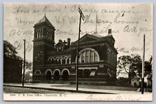 Postcard Charlotte NC U.S. Post Office 1906 picture