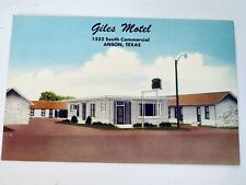Postcard Giles Hotel 1532 South Commercial Anson, Texas #223 picture
