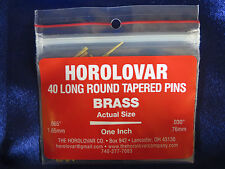 40 Brass Tapered Pins - 1
